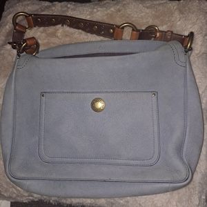 Baby blue medium Coach purse